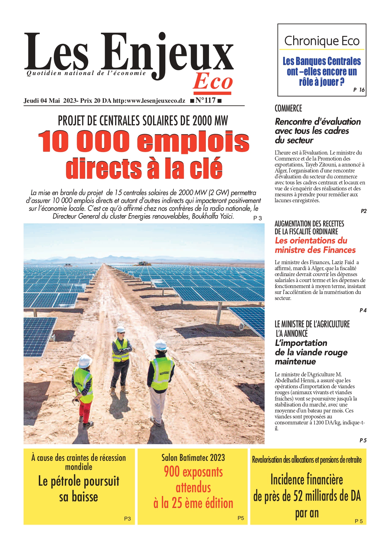 journal n 117 les enjeux eco