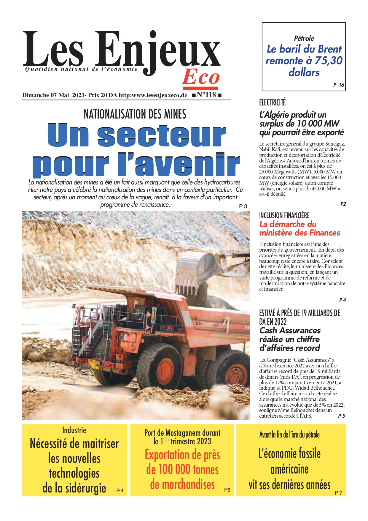 journal n 118 les enjeux eco
