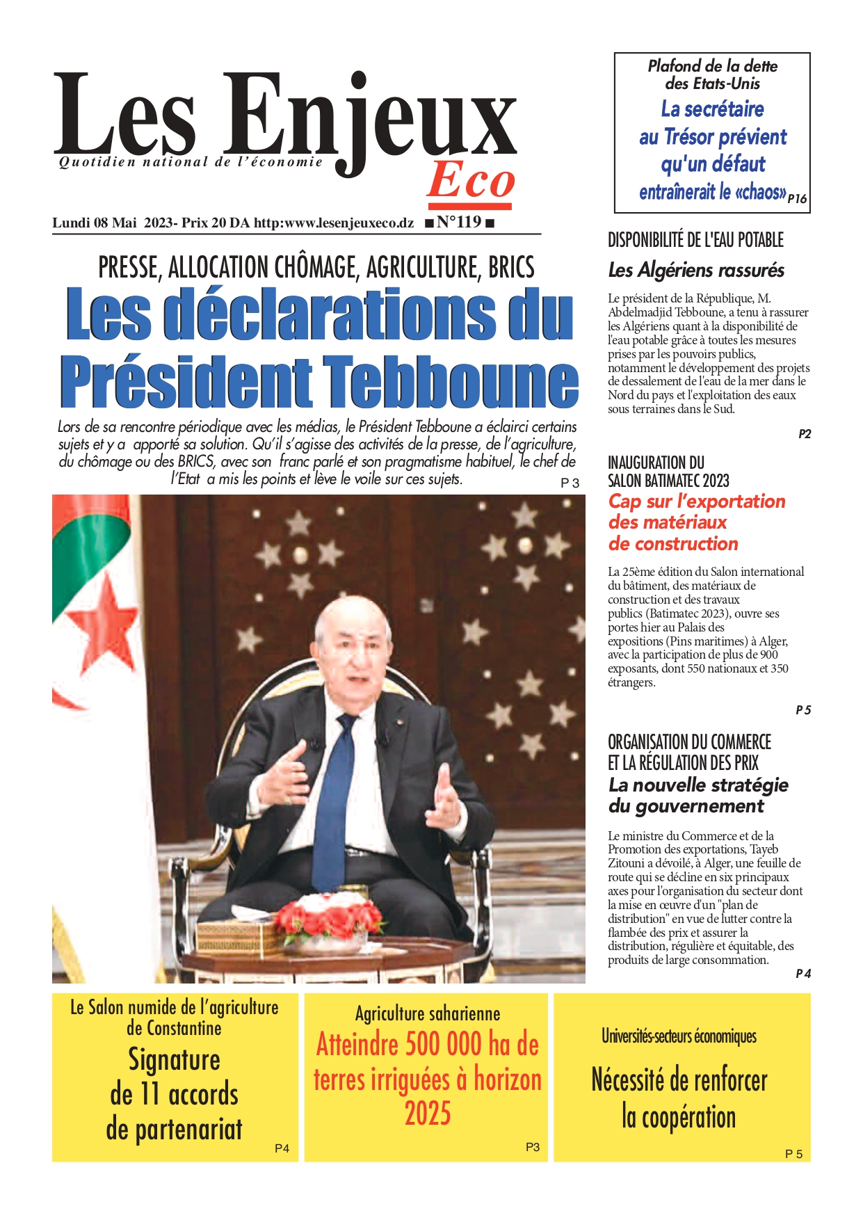 journal n 119 les enjeux eco