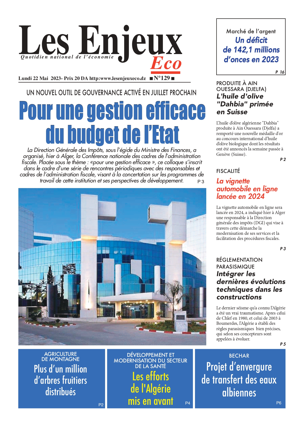 journal n129 les enjeux eco