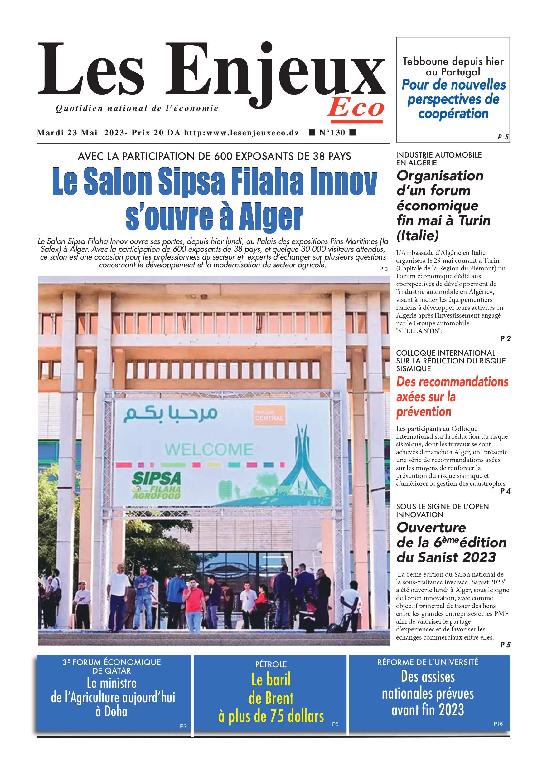 journal n130 les enjeux eco