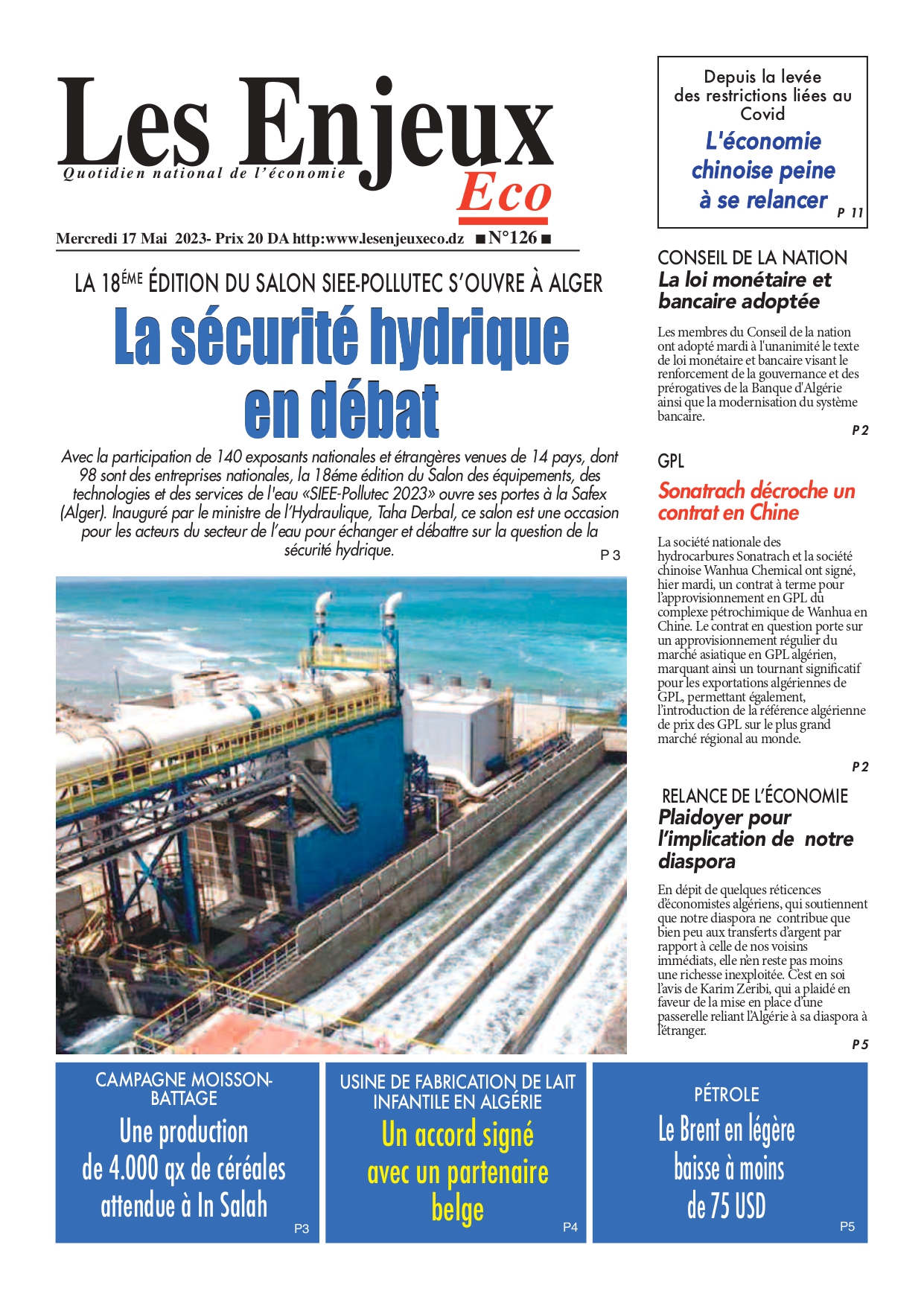 journal n126 les enjeux eco