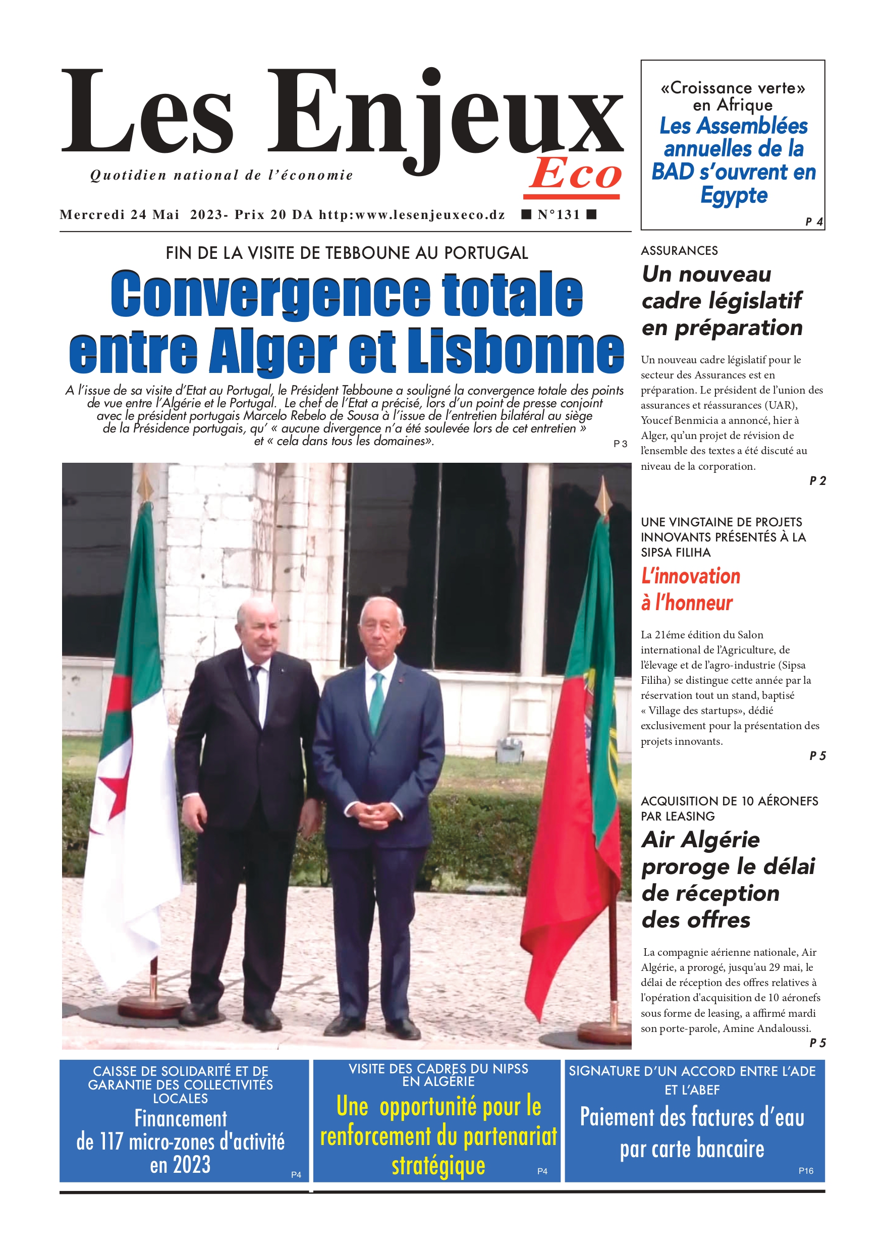 journal n131 les enjeux eco