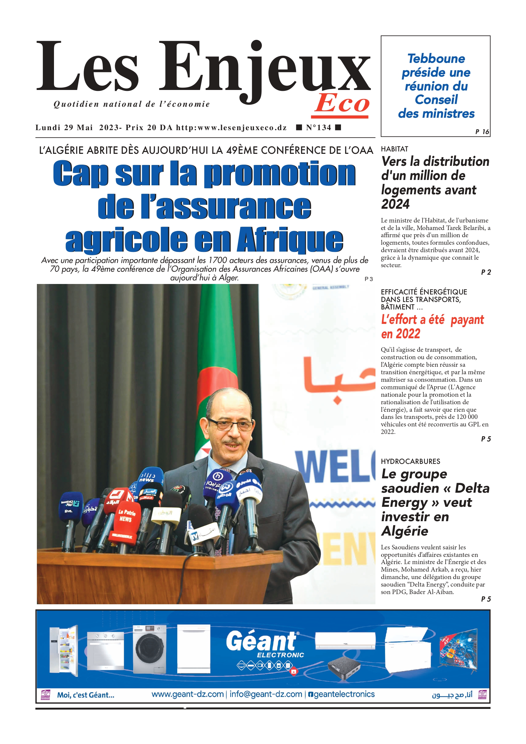 journal n134 les enjeux eco