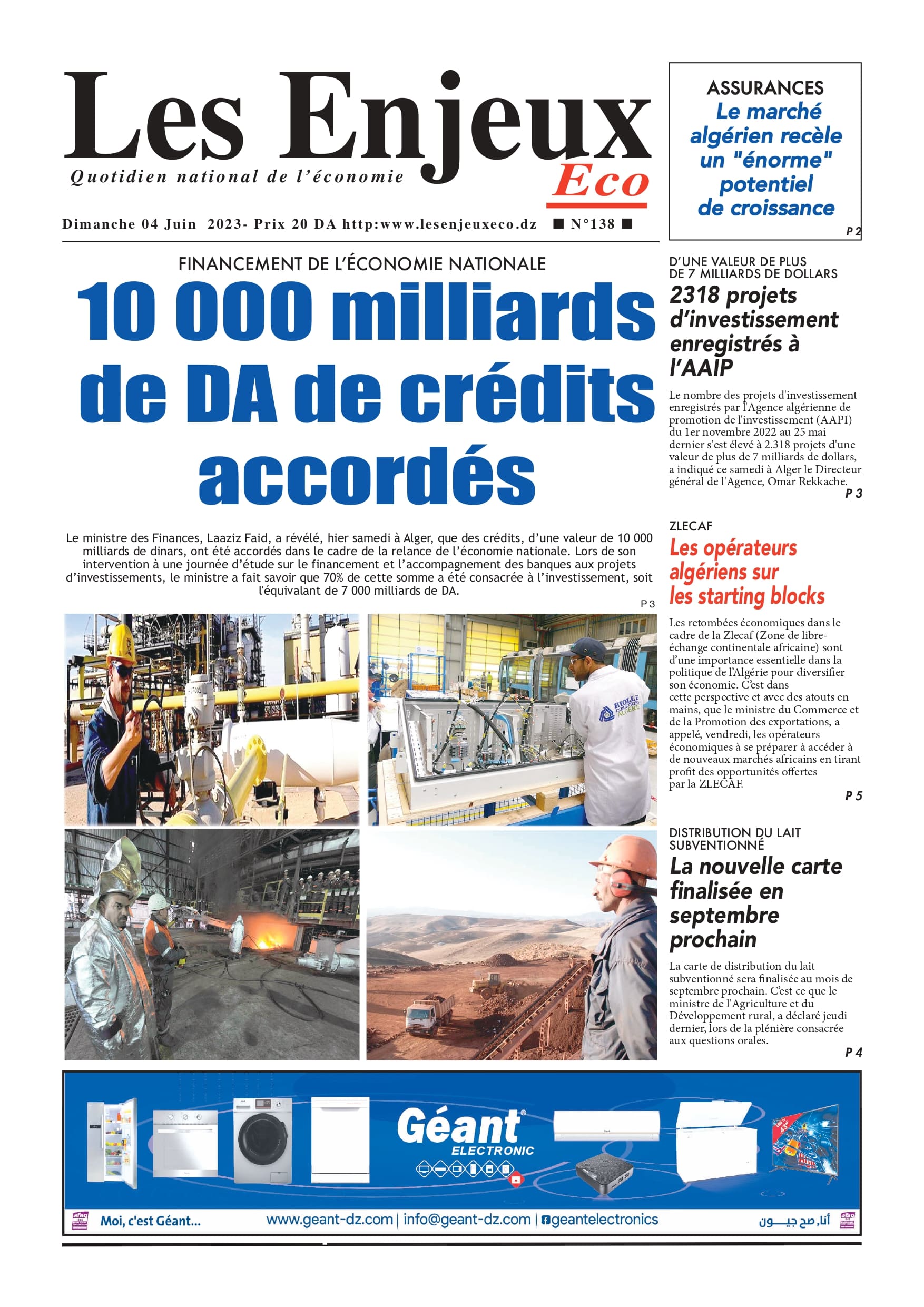 journal n138 les enjeux eco