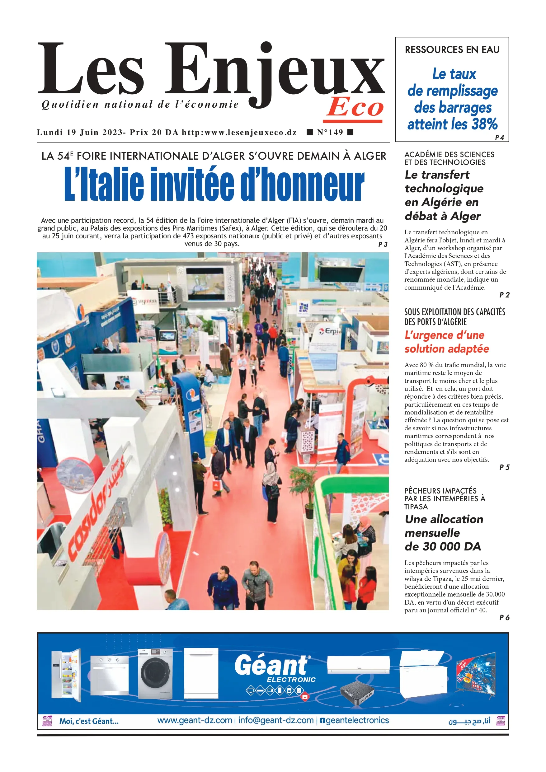 journal n149 les enjeux eco
