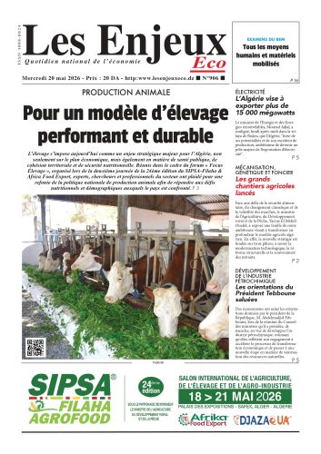 Une du journal Les Enjeux Eco numéro 906