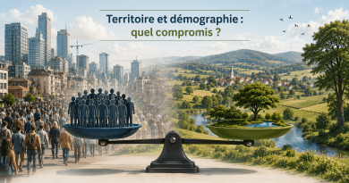 Chronique Eco —————————————————————————————————— Territoire et démographie : quel compromis ?  