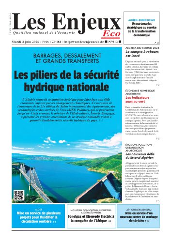 Une du journal Les Enjeux Eco numéro 913