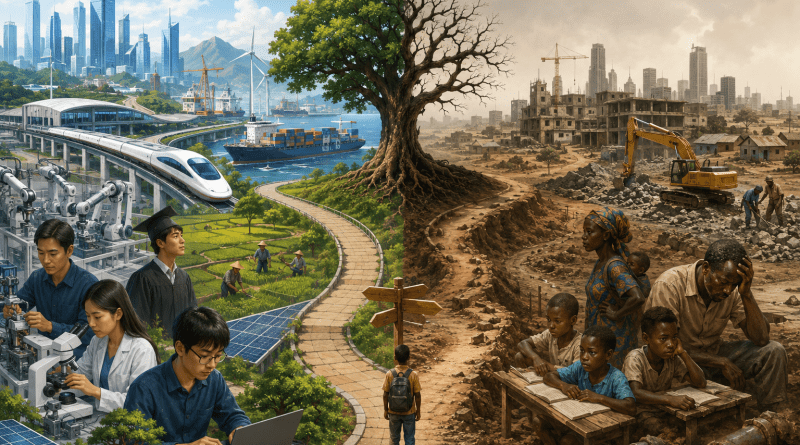 Chronique Eco —————————————————————  Pourquoi l’Asie se développe plus vite que l’Afrique ?