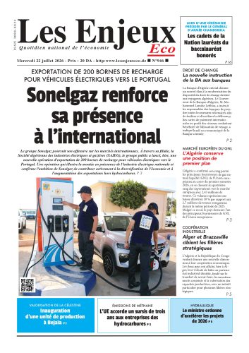 Une du journal Les Enjeux Eco numéro 946