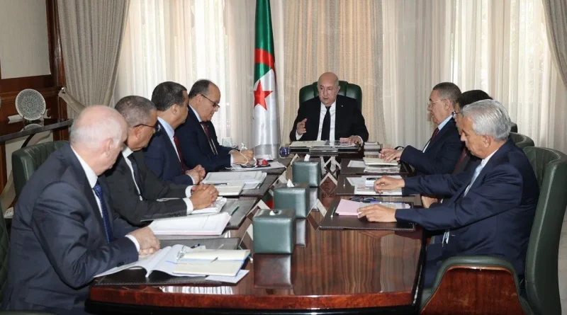 Tebboune examine l’état d’avancement des projets structurants