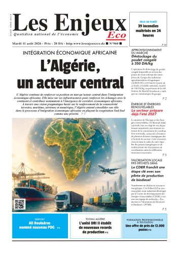 Une du journal Les Enjeux Eco numéro 960
