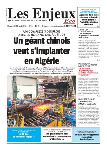 Une du journal Les Enjeux Eco numéro 961