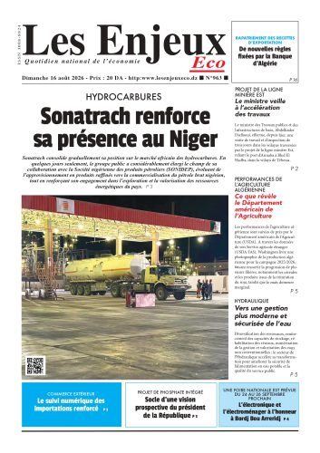 Une du journal Les Enjeux Eco numéro 963