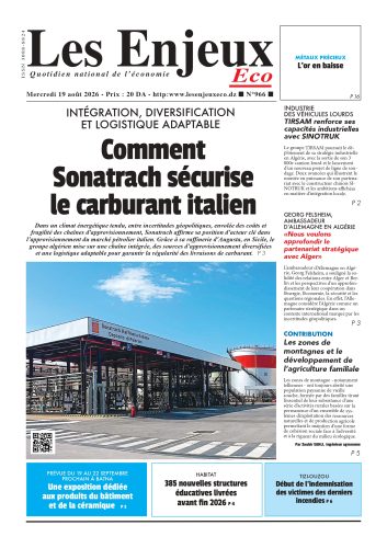 Une du journal Les Enjeux Eco numéro 966