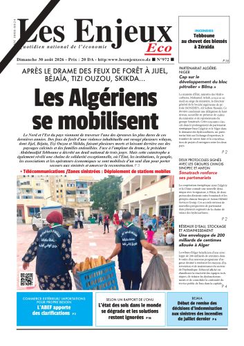 Une du journal Les Enjeux Eco numéro 972
