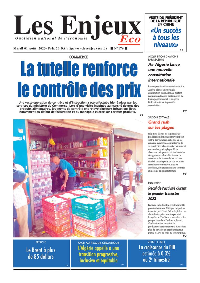Une du journal Les Enjeux Eco numéro 01