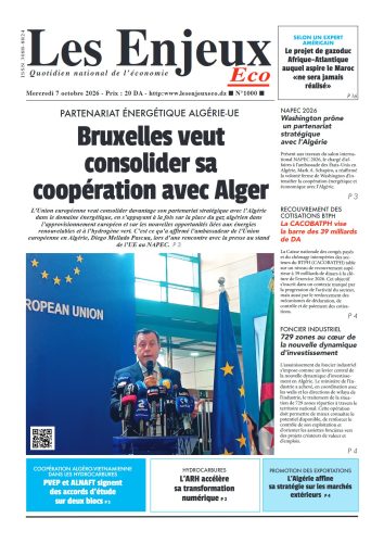 Une du journal Les Enjeux Eco numéro 1000