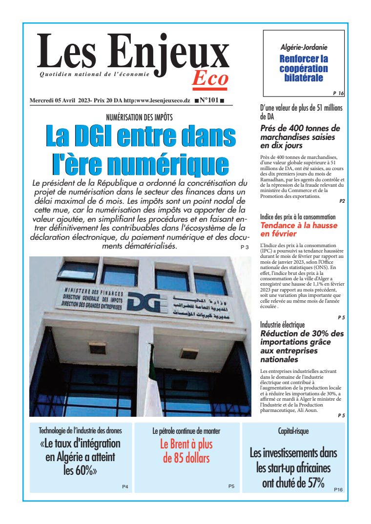 Une du journal Les Enjeux Eco numéro 104