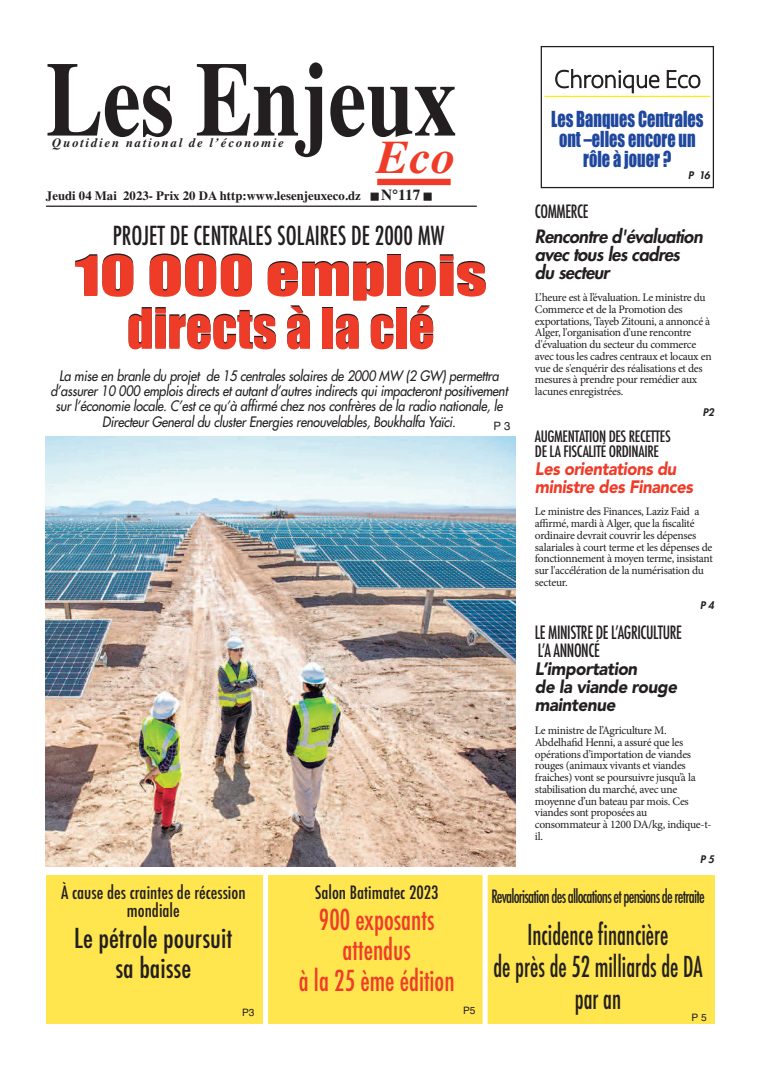 Une du journal Les Enjeux Eco numéro 117