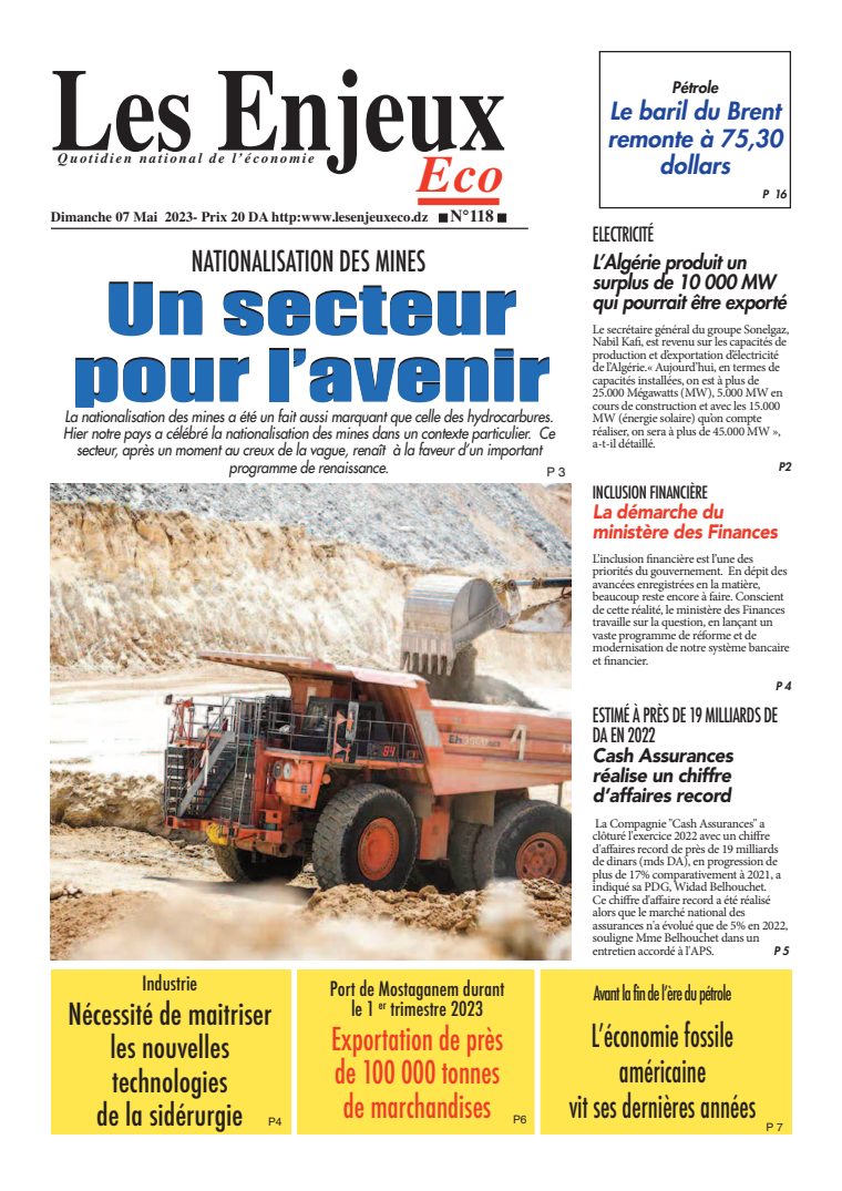 Une du journal Les Enjeux Eco numéro 118