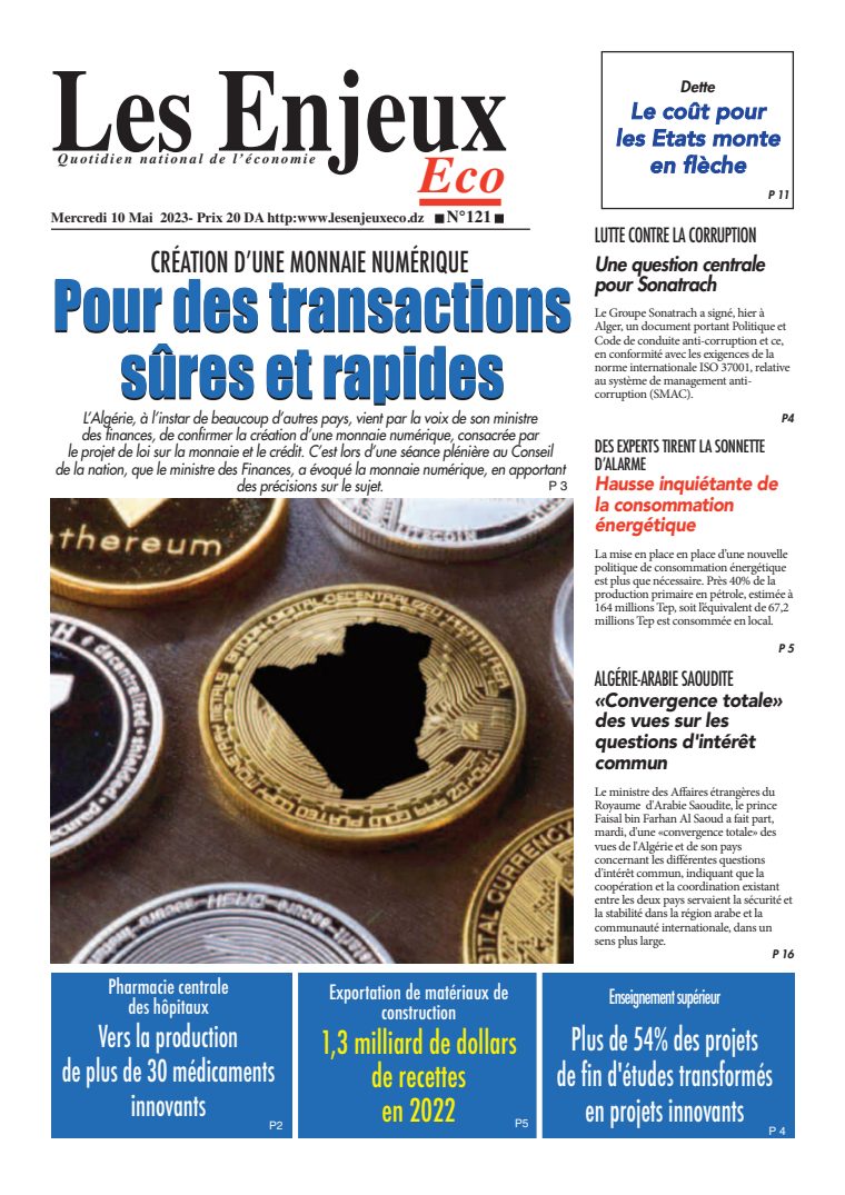 Une du journal Les Enjeux Eco numéro 121