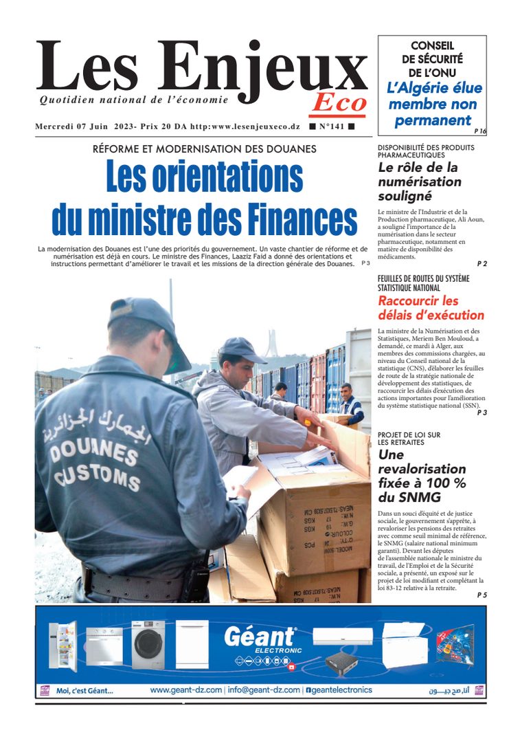 Une du journal Les Enjeux Eco numéro 141