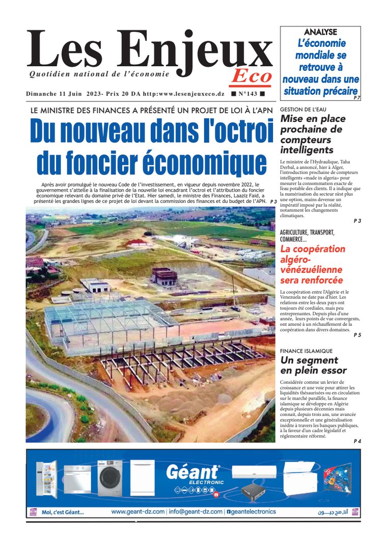 Une du journal Les Enjeux Eco numéro 143