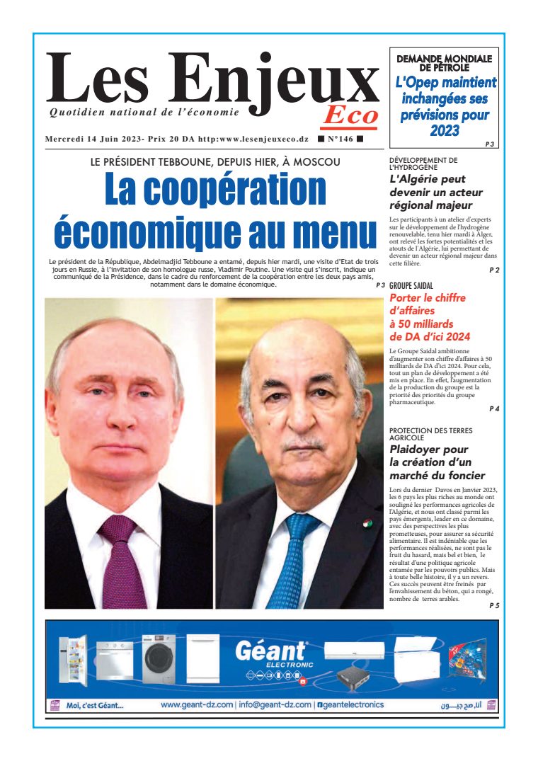 Une du journal Les Enjeux Eco numéro 146