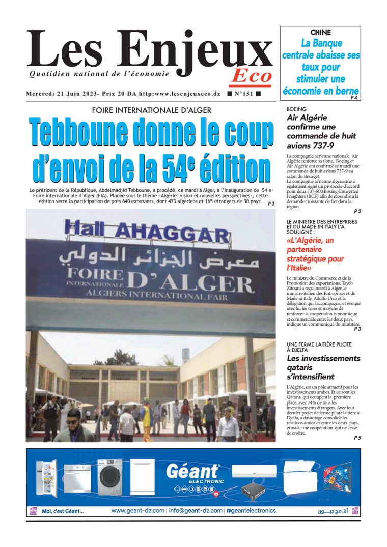 Une du journal Les Enjeux Eco numéro 151