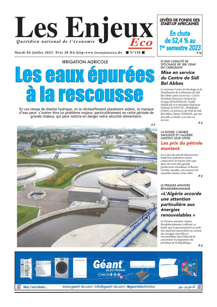 Une du journal Les Enjeux Eco numéro 158