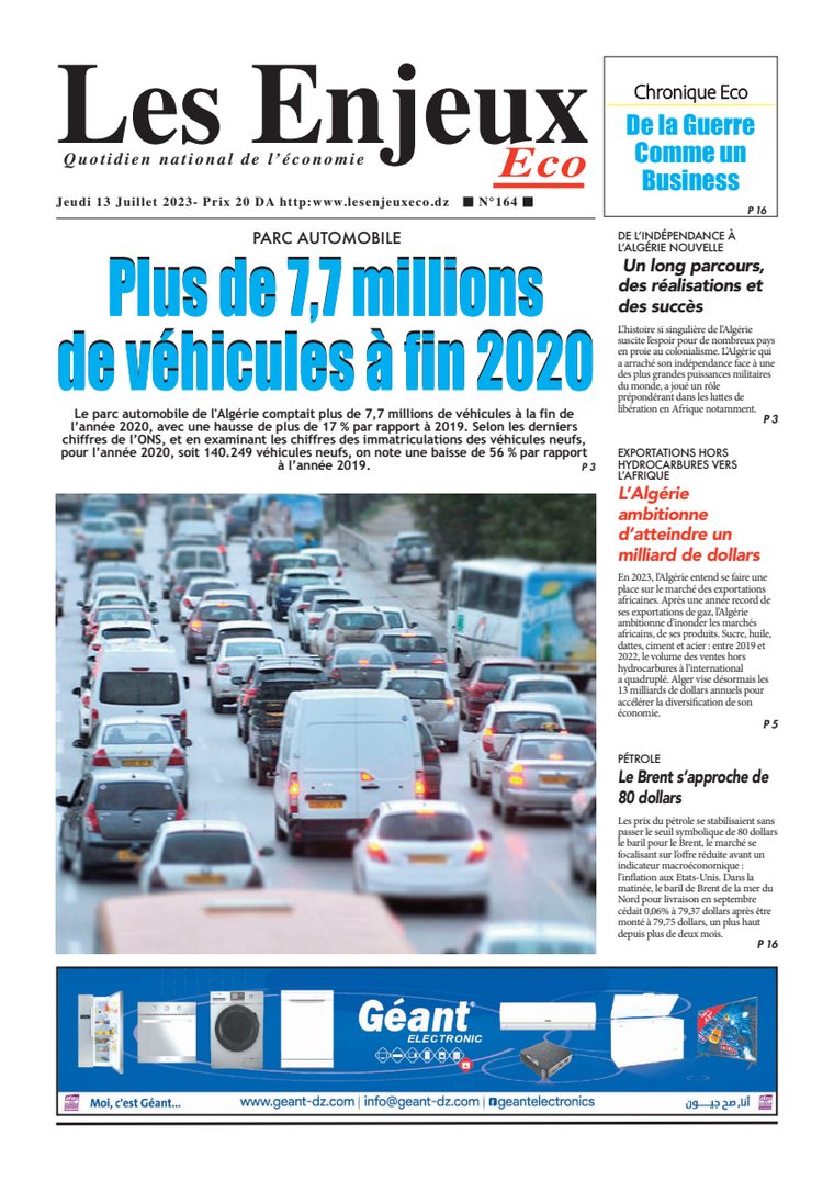 Une du journal Les Enjeux Eco numéro 164