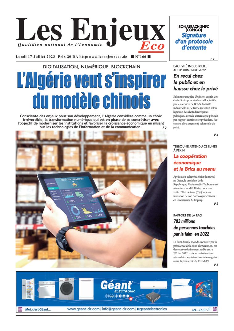Une du journal Les Enjeux Eco numéro 166