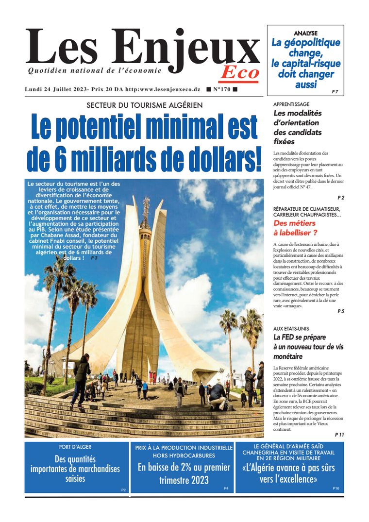 Une du journal Les Enjeux Eco numéro 170