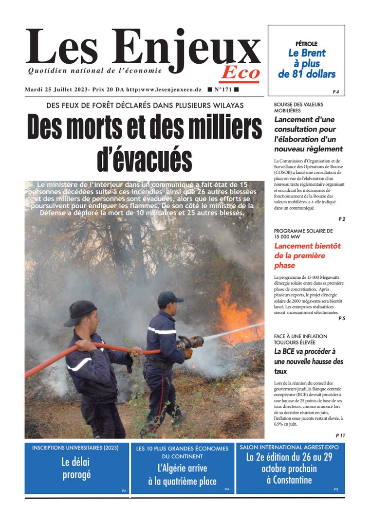 Une du journal Les Enjeux Eco numéro 171