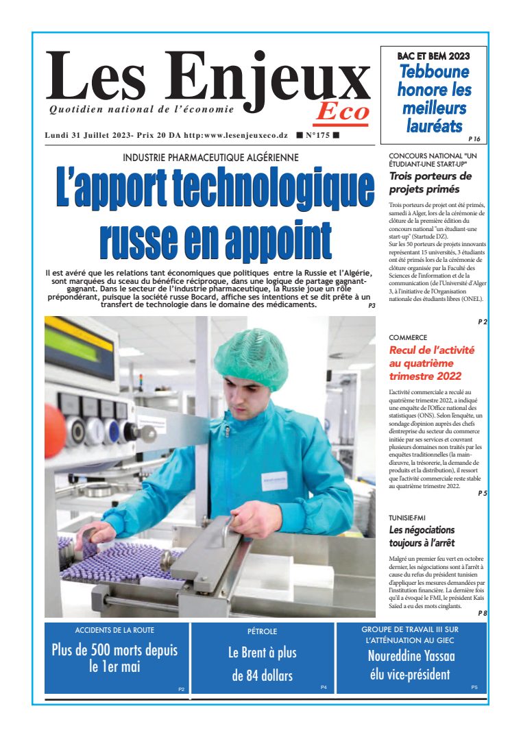 Une du journal Les Enjeux Eco numéro 175