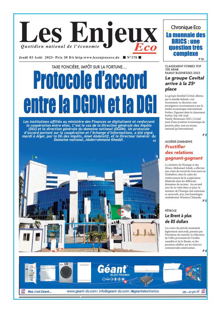 Une du journal Les Enjeux Eco numéro 178