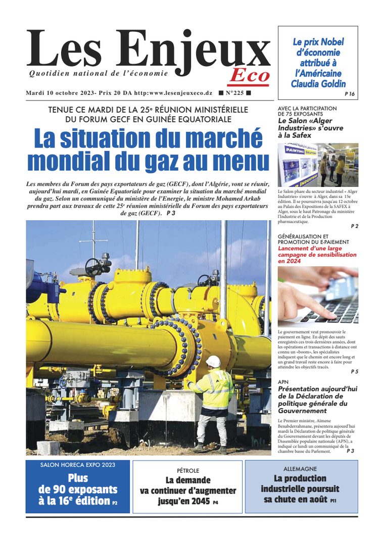 Une du journal Les Enjeux Eco numéro 225