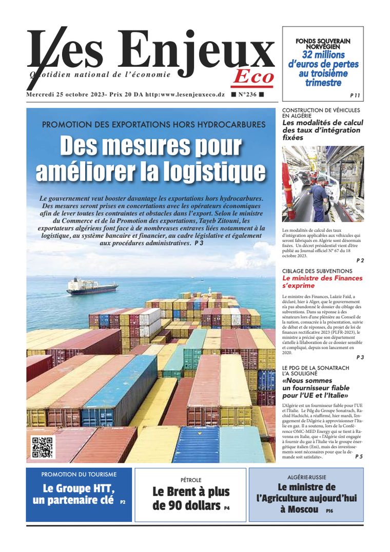 Une du journal Les Enjeux Eco numéro 236