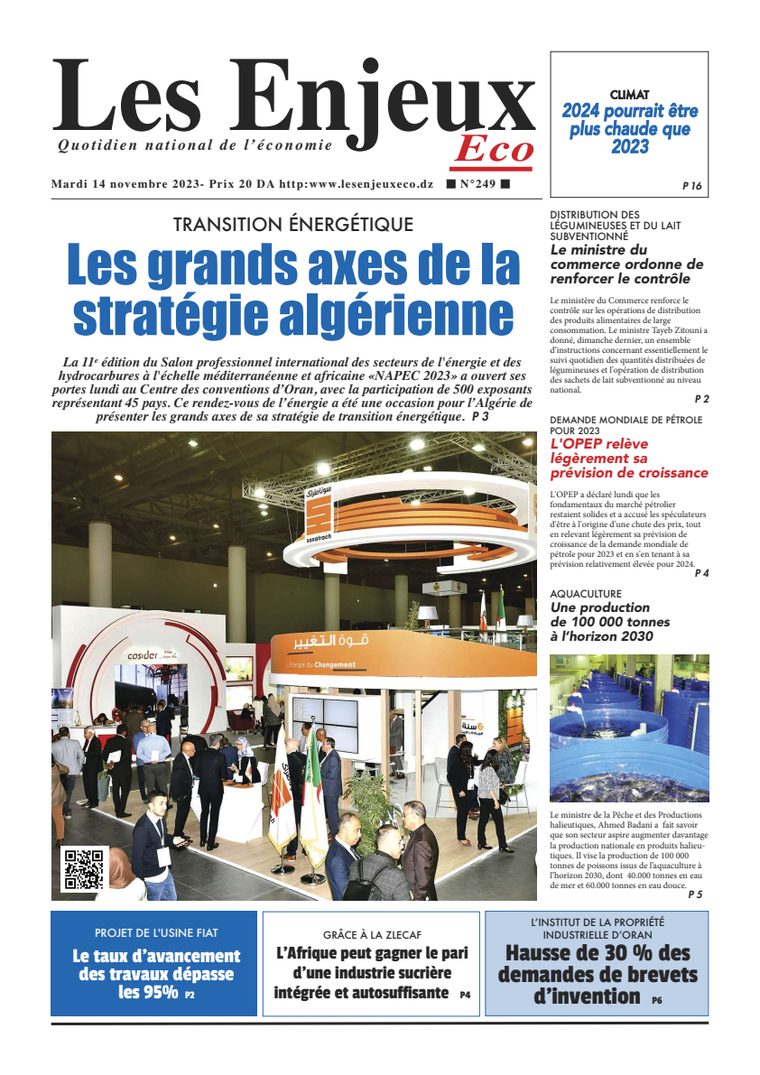 Une du journal Les Enjeux Eco numéro 249