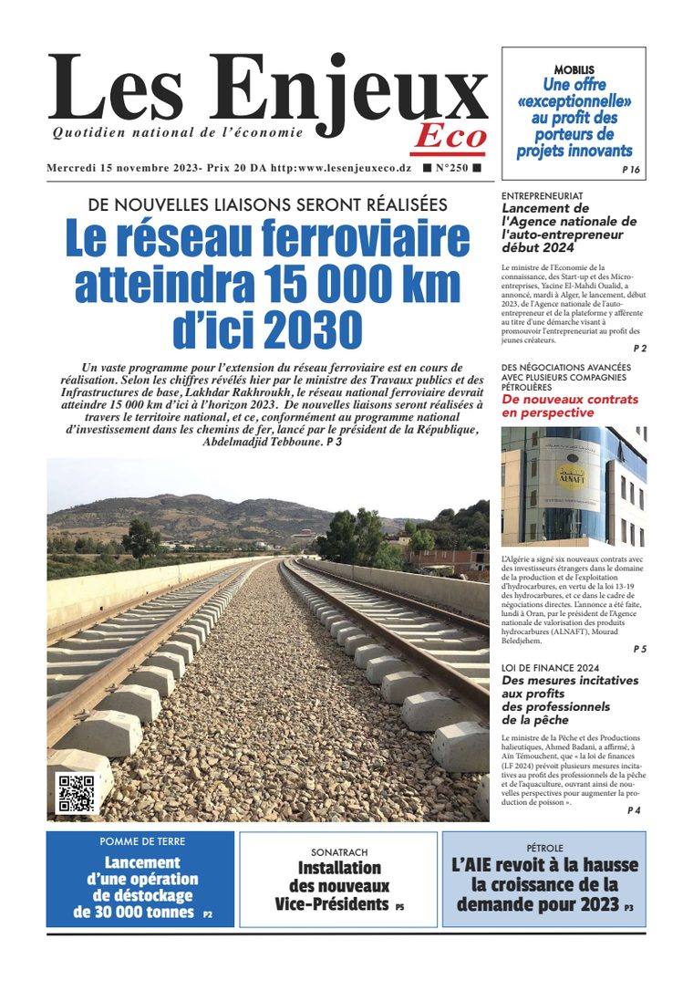 Une du journal Les Enjeux Eco numéro 250