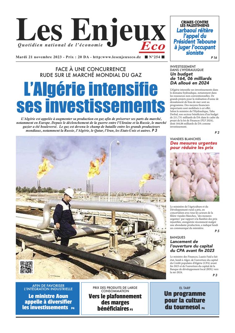 Une du journal Les Enjeux Eco numéro 254