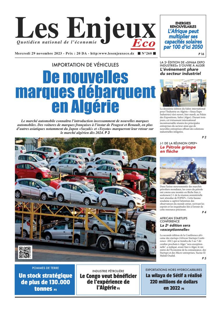 Une du journal Les Enjeux Eco numéro 260