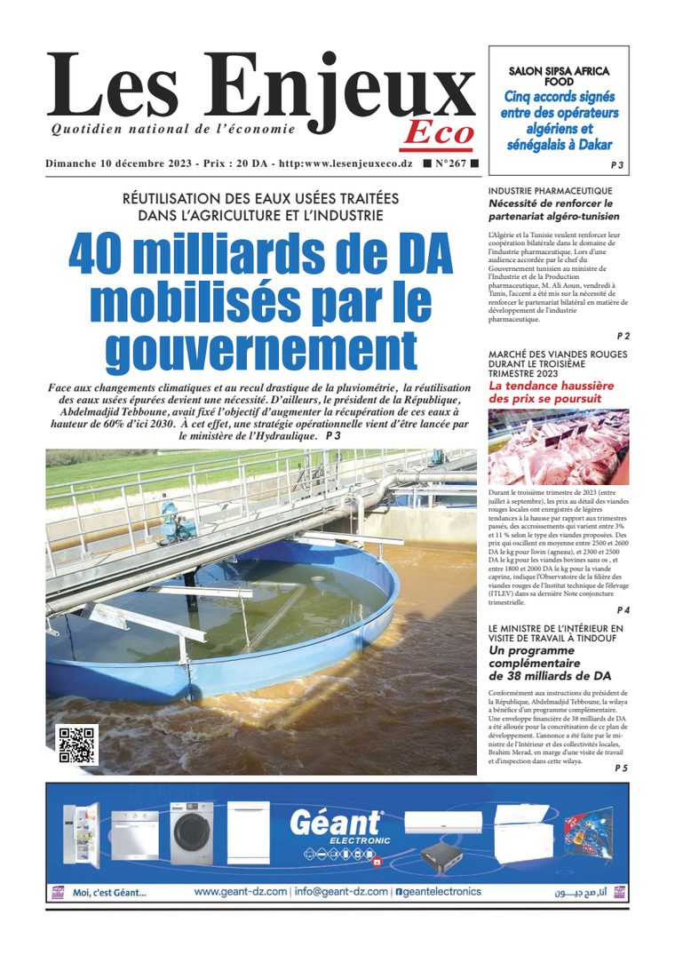 Une du journal Les Enjeux Eco numéro 267