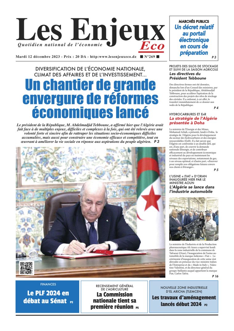 Une du journal Les Enjeux Eco numéro 269