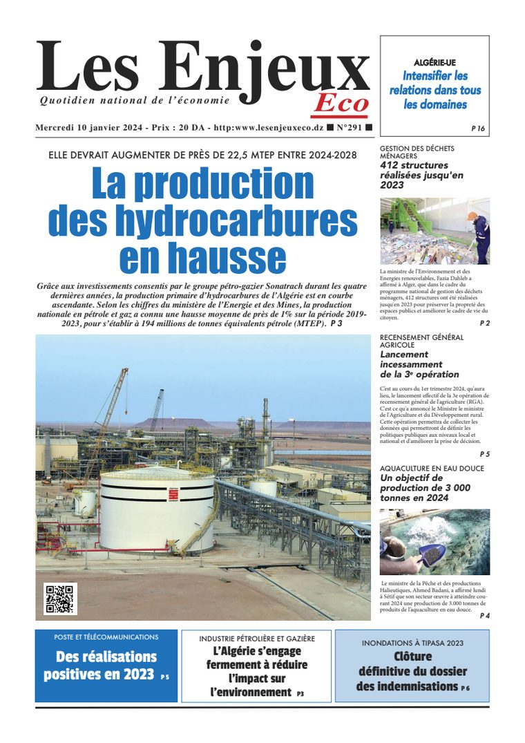 Une du journal Les Enjeux Eco numéro 291