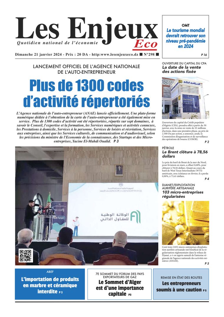 Une du journal Les Enjeux Eco numéro 298