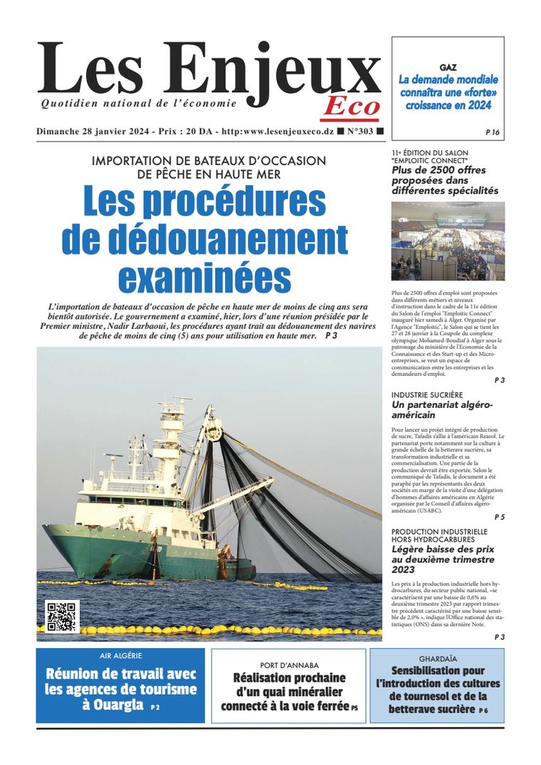 Une du journal Les Enjeux Eco numéro 303