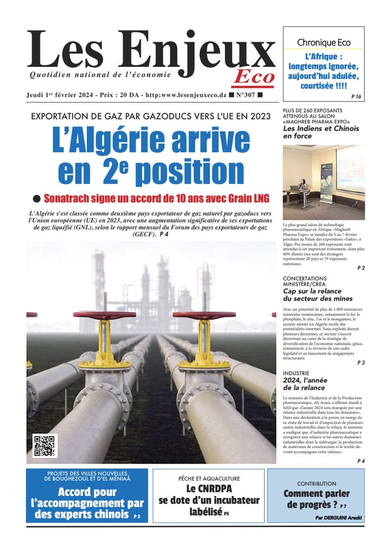 Une du journal Les Enjeux Eco numéro 307